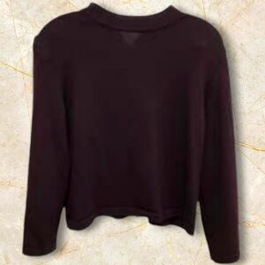 ST. JOHN Cropped Ribbed Turtleneck